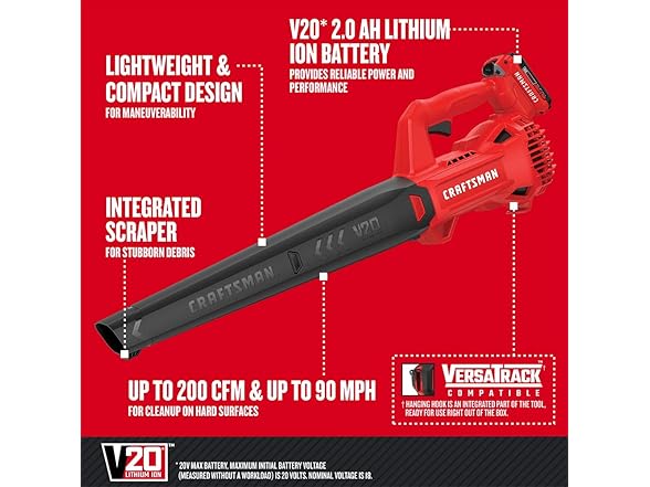 CRAFTSMAN 20V MAX Cordless Leaf Blower
