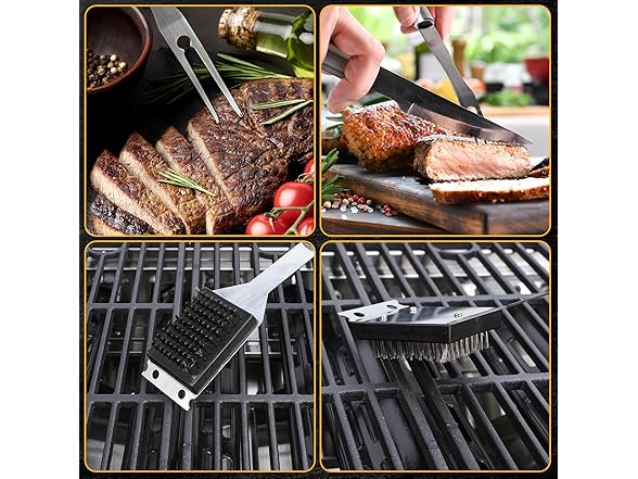 Motor Trend BBQ Grilling Accessories, 16-Inch Stainl