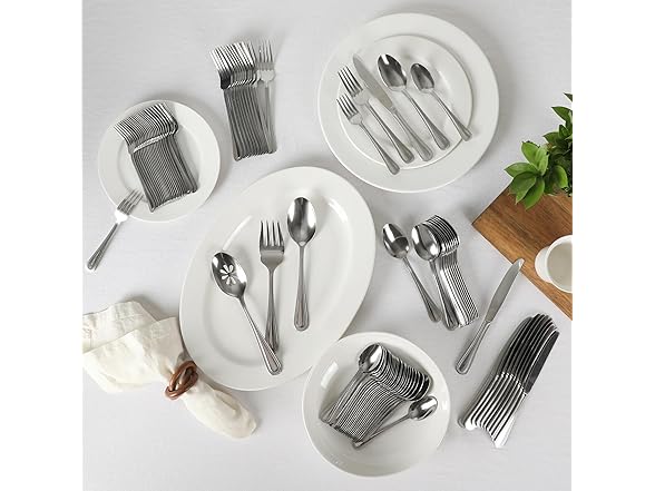 Gibson Home Sinta 87-Piece Stainless Steel Flatware Set 