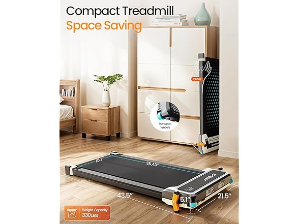 AKLUER Walking Pad with Incline