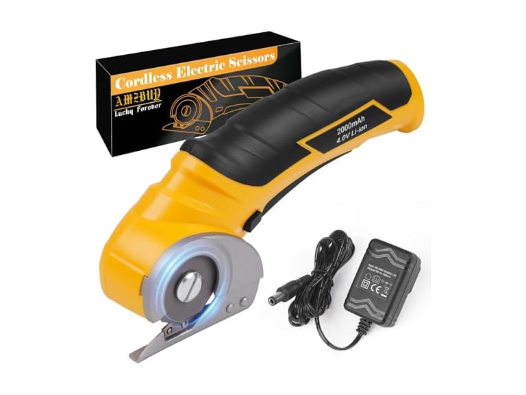 AMZBUY JP-CES-YW1 cardboard cutter electric Ginger Yellow