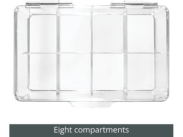 mDesign Tea Bag Single Serve Pouch Divided Bo