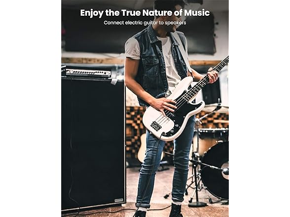 UGREEN Premium 6.35mm Mono Jack 1/4" TS