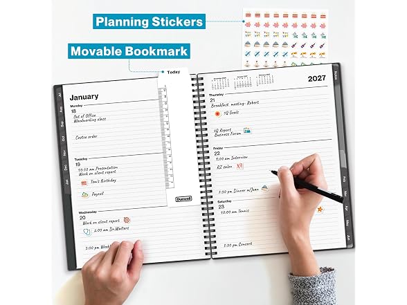 Dunwell Planner 2026-2027 8.5x11, July 2026 to Co