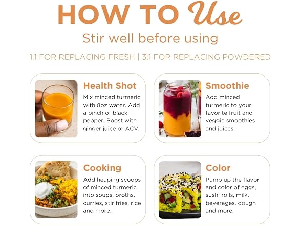 The Ginger People Organic Minced Turmeric Mess-Free