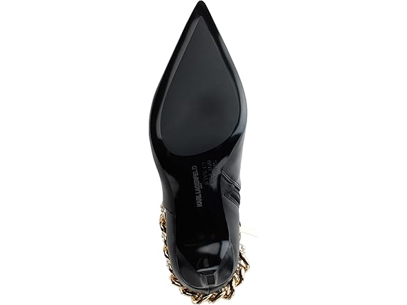 KARL LAGERFELD Women's Sambra Chain Ankle Booties