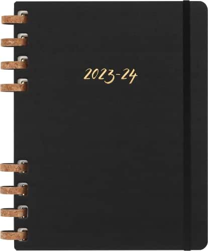 Moleskine 2024 Spiral Academic Planner, 12M, Extra Large, Black, Hard Cover (7.5 x 10)