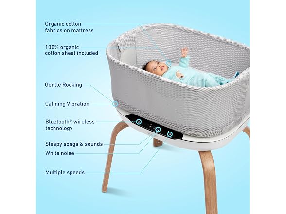 Graco SmartSense Soothing Baby Bassinet