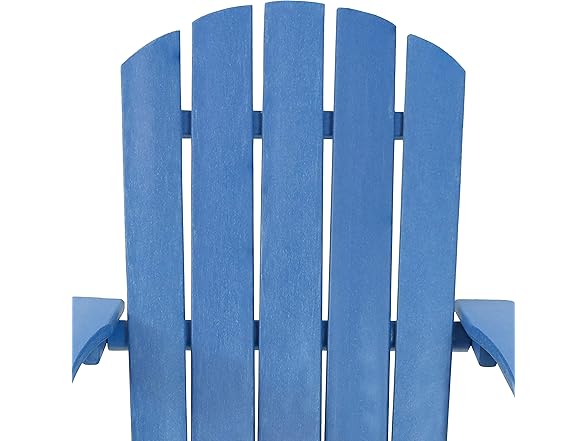 Sunnydaze All-Weather Blue/White Adirondack Chair