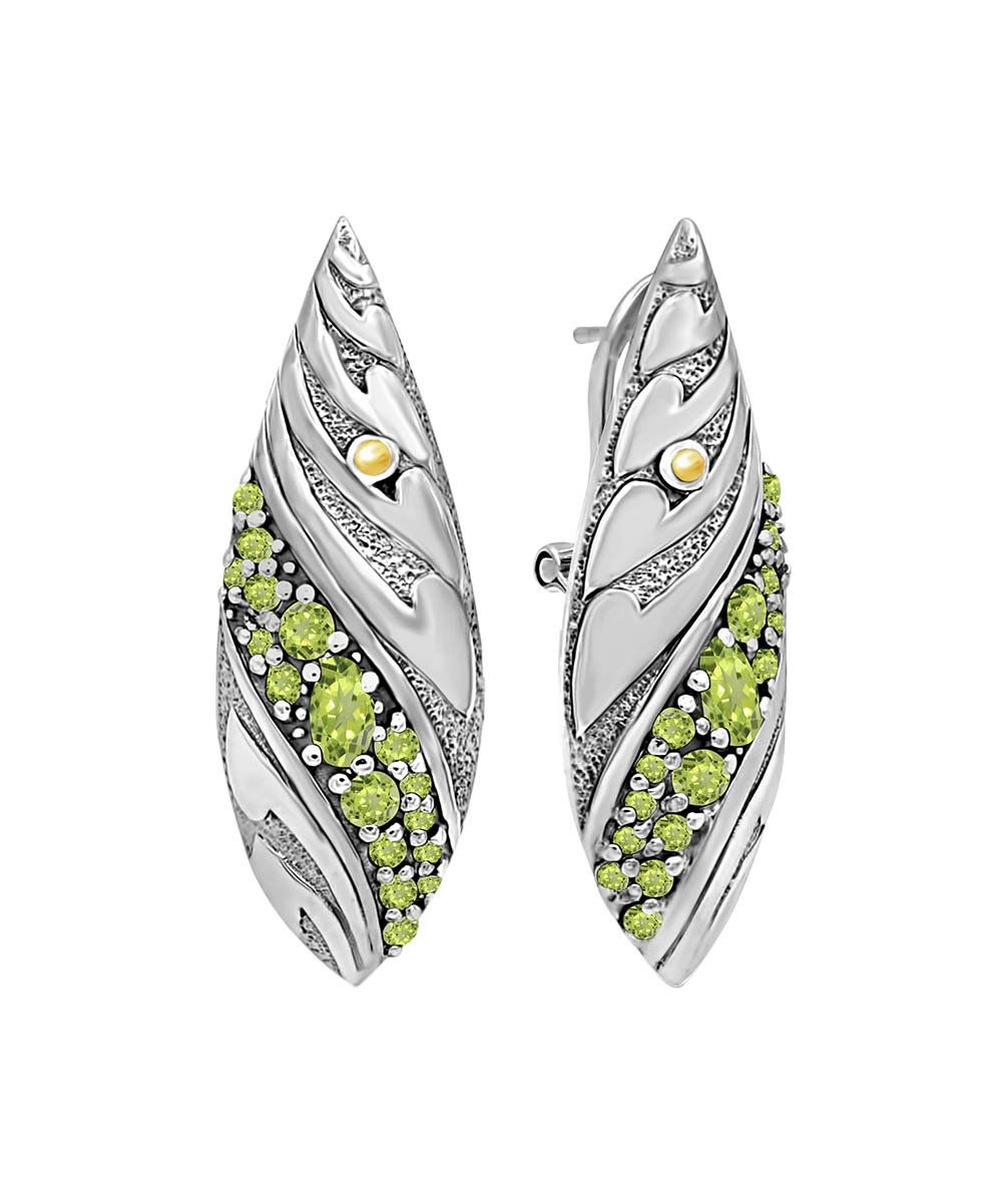 Filigree Artisan Citrine Earrings - Gallery 4