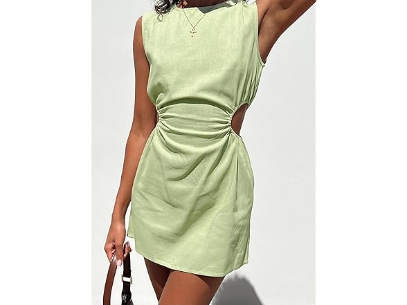 Princess Polly Mayzie Linen High Neck Mini