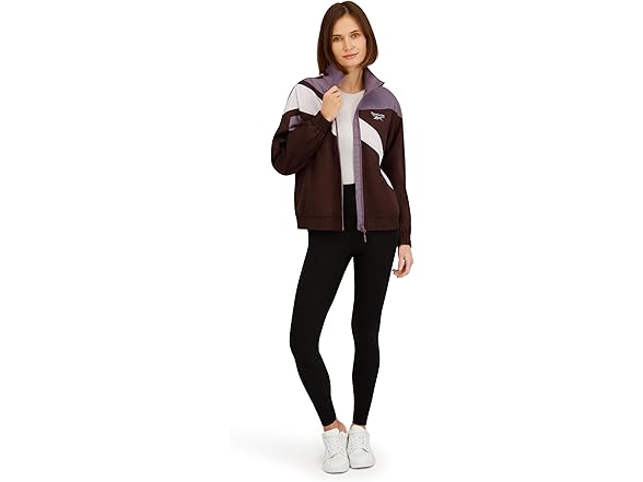 Reebok Womens Polar Fleece Lined Windbreaker Jacket