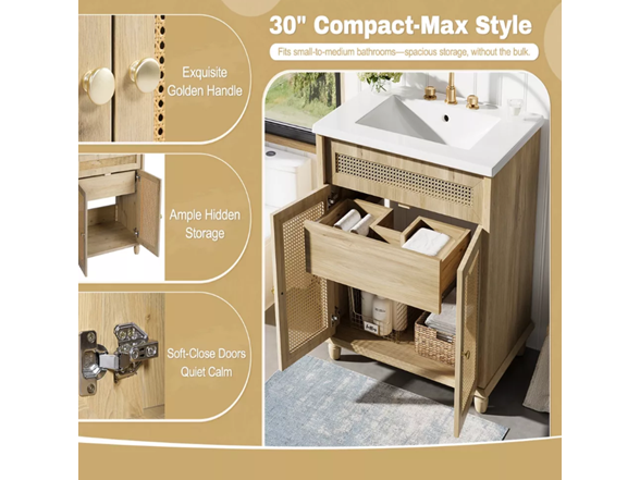 Christopher Knight Home Syricon Farmhouse 30'' Vanity