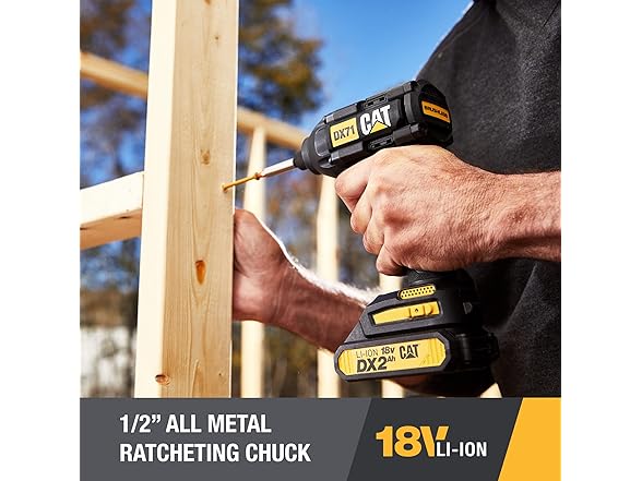 CAT DX11 18V Brushless 1/2in Drill/Driver Kit
