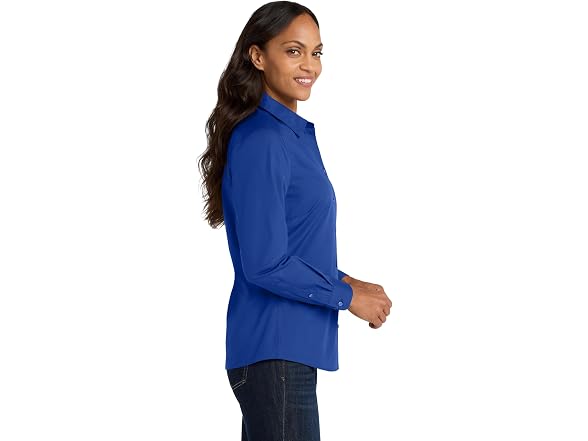 Port Authority Women (L) Long Sleeve Poplin Shirt