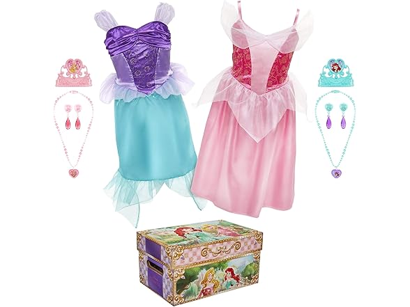 Disney Princess Ariel & Aurora Dress Up Trunk
