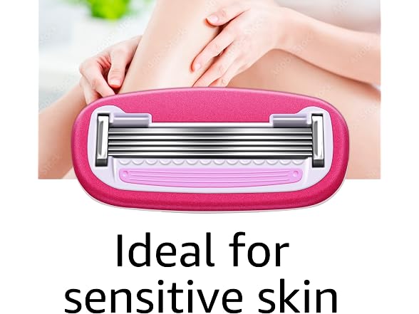 Amazon Basics Womens 5 Blade Razor 12 Cartridges