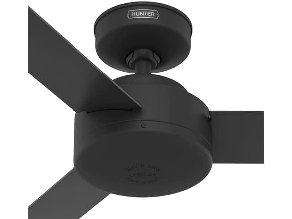 Hunter Fan 44" Casual Matte Black Indoor Ceiling Fan