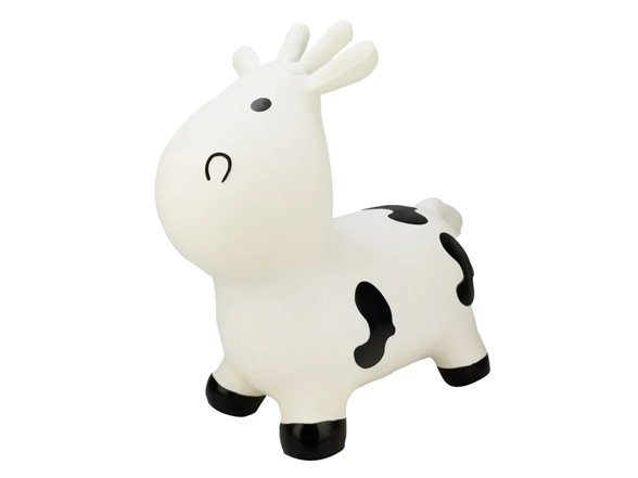 BounceZiez Inflatable Bouncy Ride-On Hopper - Cow