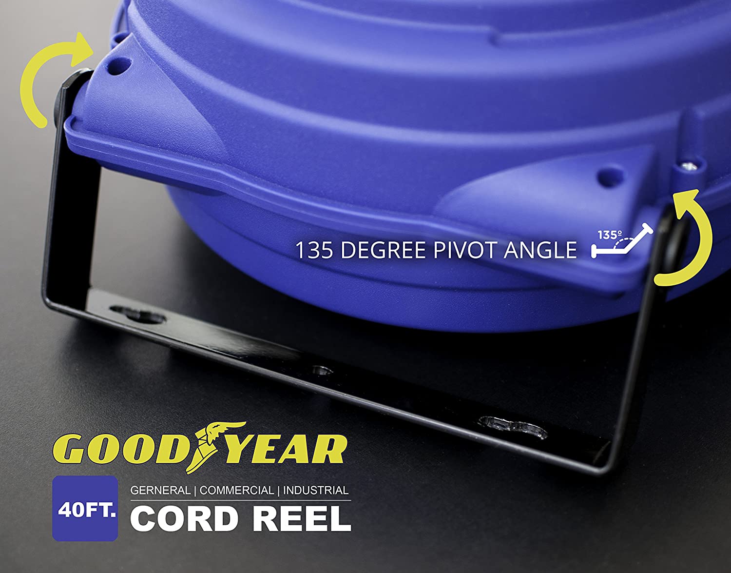 Goodyear Heavy Duty Cord Reel 40' 12AWG - Gallery 13