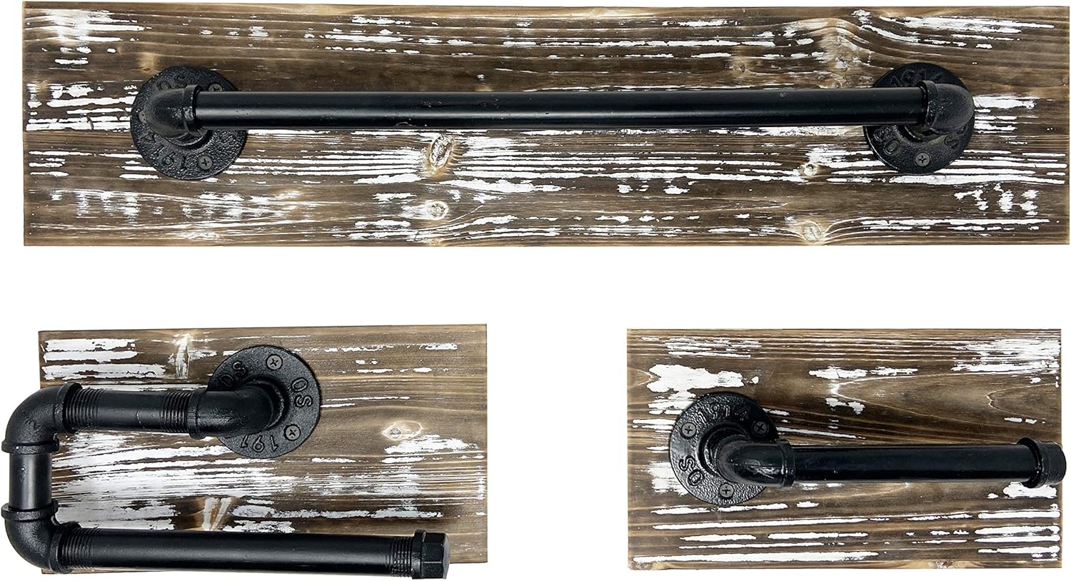 3 Pc Rustic Bathroom Hardware Set - Gallery 2