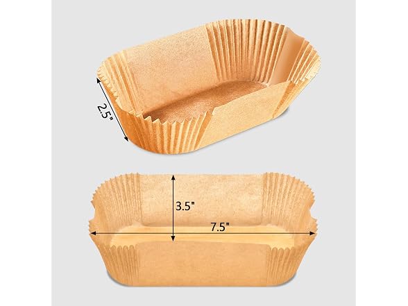 100 Pack 9x5 Inch Loaf Pan Liners