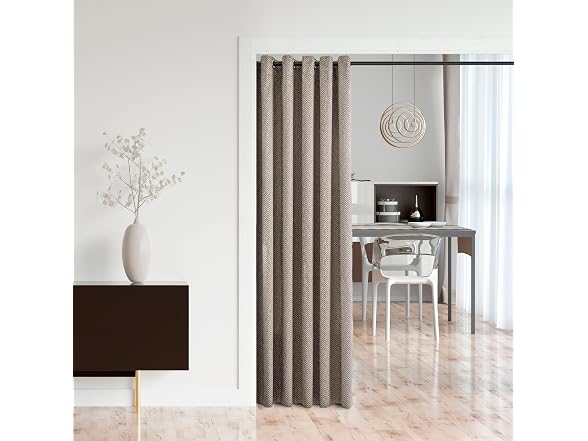 Design House Tension Shower Rod, 36-63", Matte Black