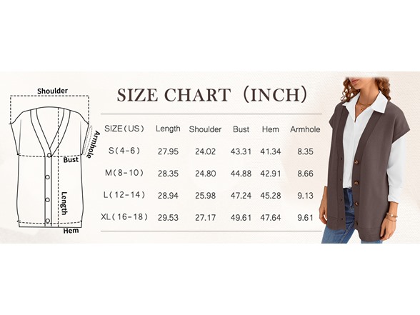 Women’s Oversized V Neck Sweater Vest