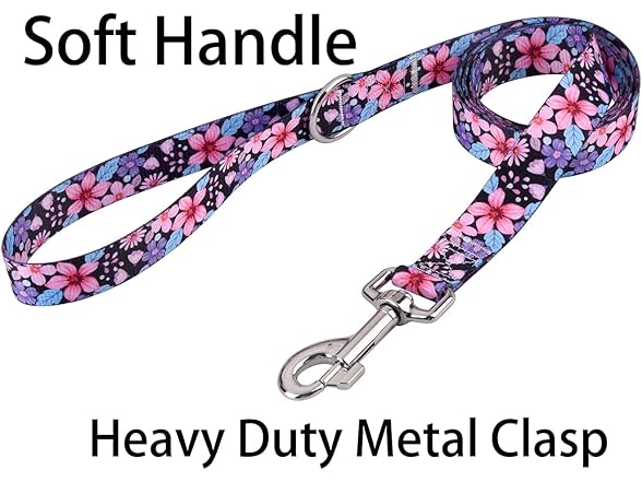 Dog Collar and Leash Set Floral A Set,XS