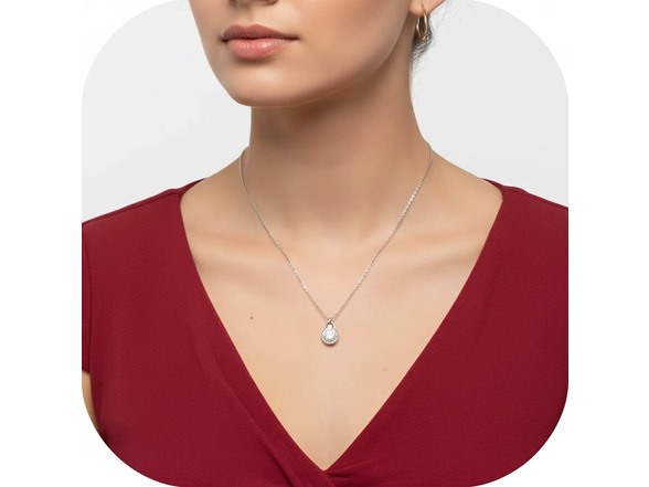Moissanite Diamond Infinity Necklace