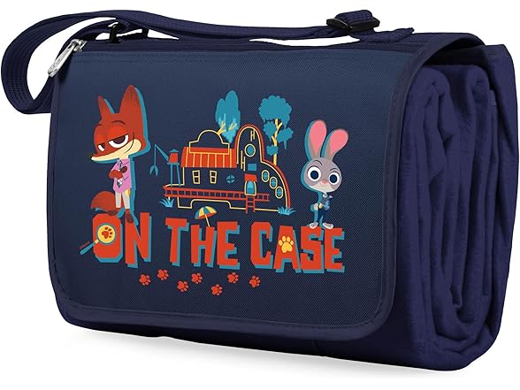 Disney Zootopia Blanket Tote Outdoor Picnic Blanket (Navy)