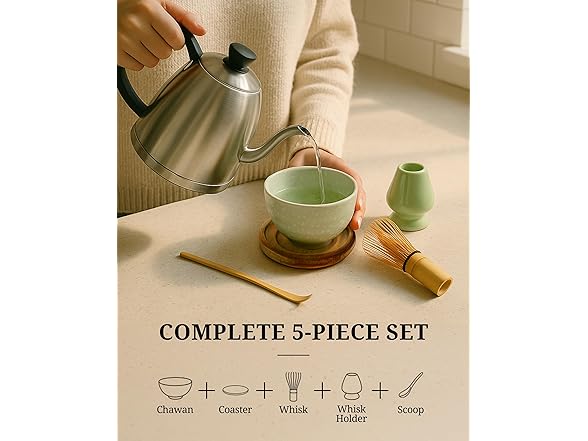 Matcha Bowl Set Japan Green Matcha Bowl