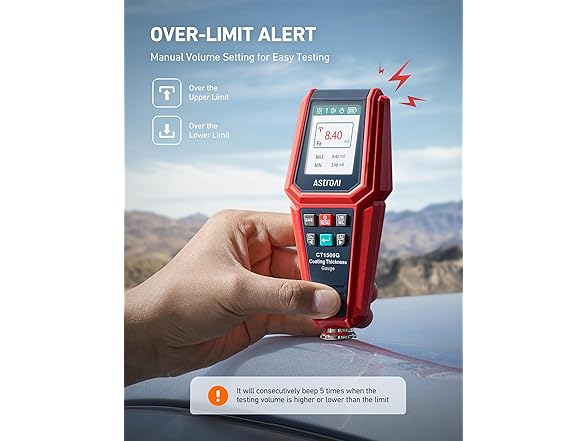 AstroAI CT1500G AstroAI Paint Thickness Gauge for Car 