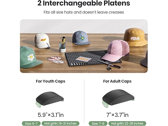 EENOUR B0CZMZC4BT hat press- Green