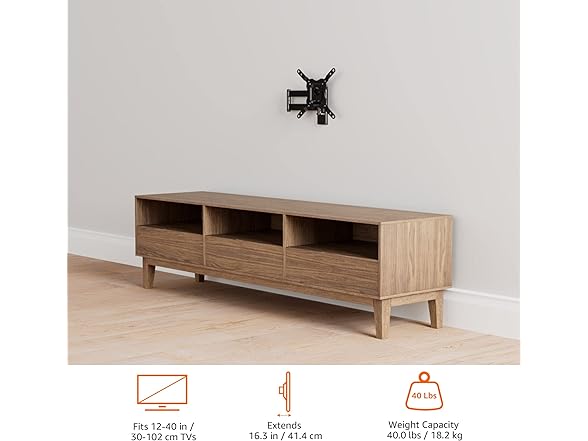 Amazon Basics Full Motion TV Wall Mount
