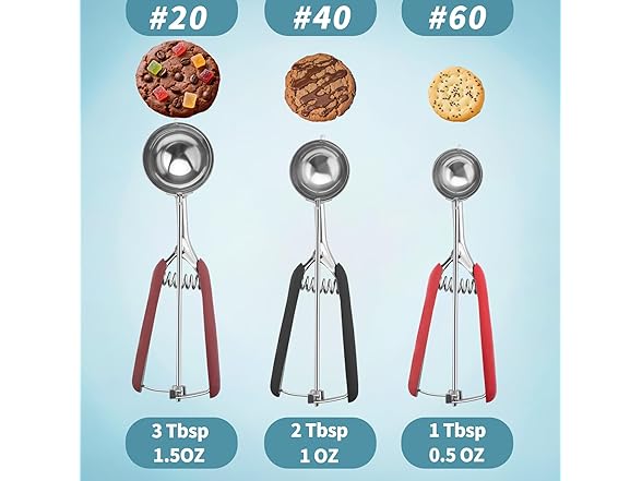 3Pcs Ice Cream/Cookie Scoop