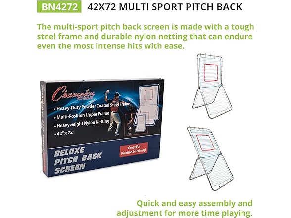 Champion Sports Rebound Pitchback Net