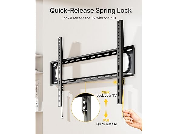 monTEK Heavy Duty Fixed TV Wall Mount | 60-120"