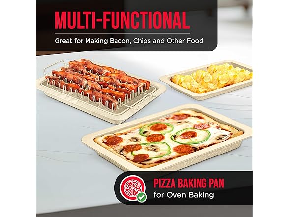 BAKKENMASTER Bacon Tray - 2-Piece Set