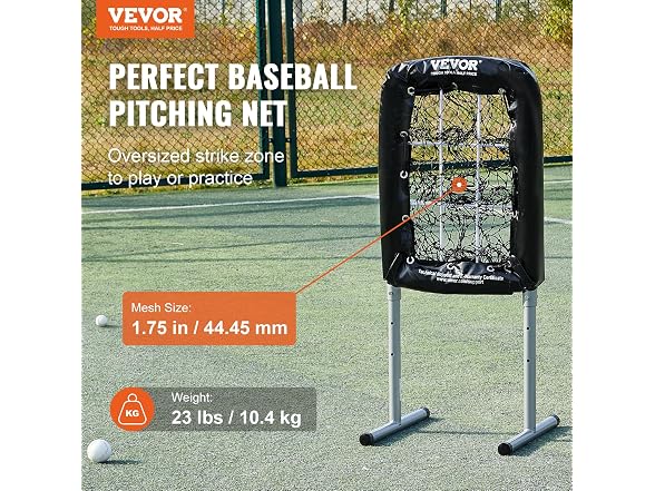 9 Hole Baseball Net, 21"x29" Softball Baseball