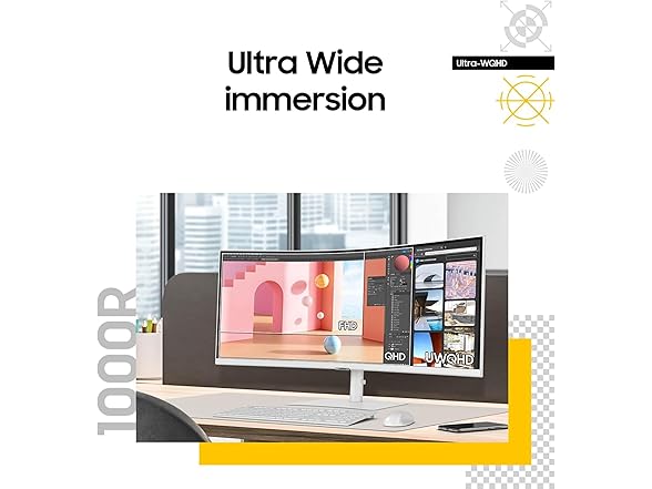 Samsung 34" QHD Curved Monitor | LS34C650TANXGO