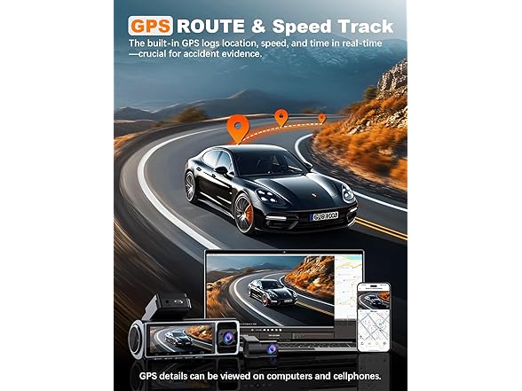 Nanoby 4K 3 Channel Dash Cam Front and Rear