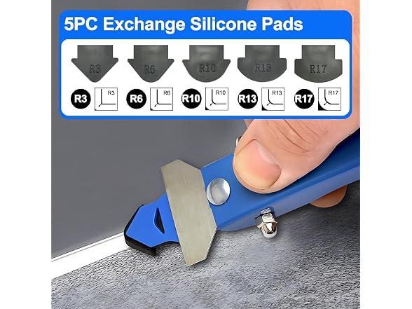Leikius 3-in-1 Silicone Caulking Tool