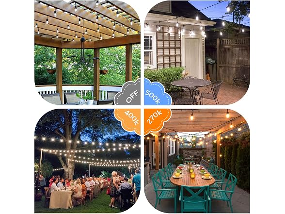 Lakumu 2-Pack 3-Color LED Outdoor Light