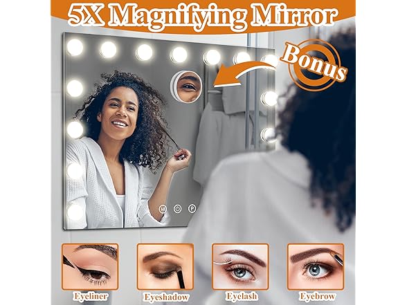 NeuType Vanity Mirror with Lights, Makeu