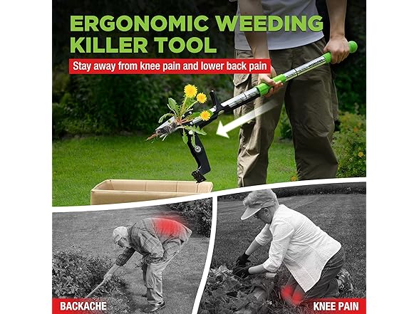 WORKPRO Stand Up Weed Puller Tool Pink