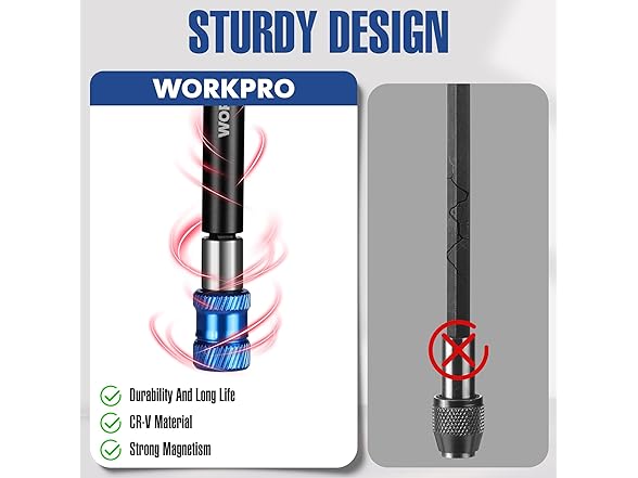 WORKPRO Drill Bit Extension Set