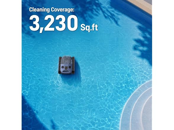 Cordless Robotic Pool Cleaner, 180-Min