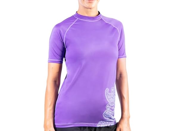 Kanu Surf Women's Lanai Purple Rashguard (L)