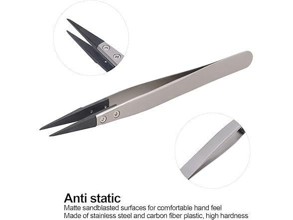 Chazcool AAP-Tool-352 (2 Pack) Plastic Tweezers
